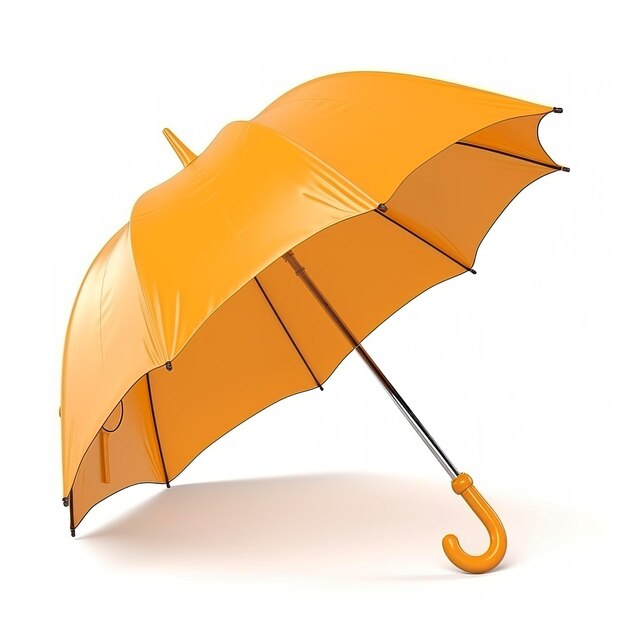 Regenschirm isoliert auf weißem Hintergrund erzeugen KI