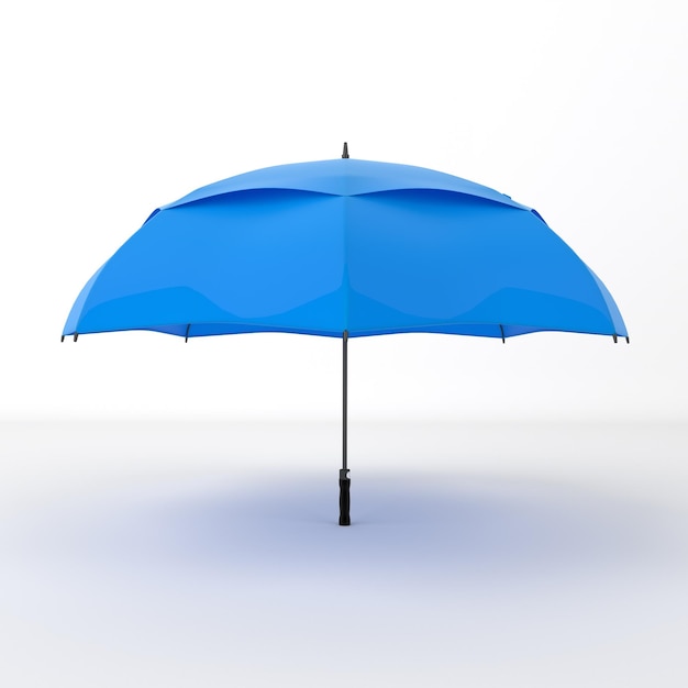 Regenschirm, Vorderansicht, Freigestellt, In, Weiß, Hintergrund