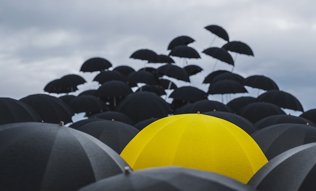 Regenschirme fliegen raus