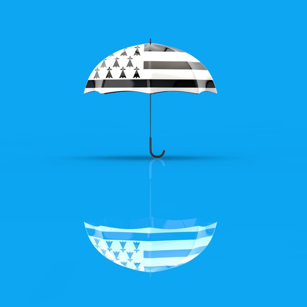 Regenschirmkonzept - 3D-Illustration