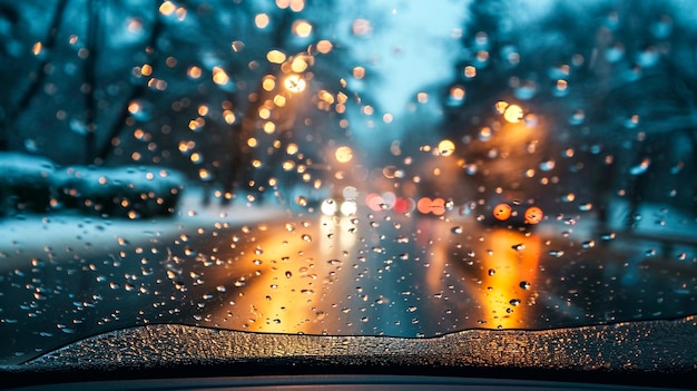 Regentropfen auf das Autofenster