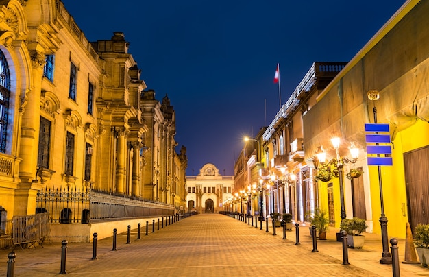 Regierungspalast von peru in lima