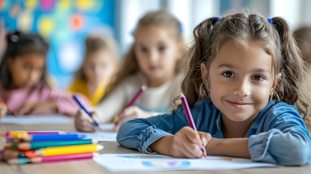 Regreso a la escuela Niños estudiantes antecedentes de aprendizaje Niños estudiantes disfrutando de regreso a la escuela evento