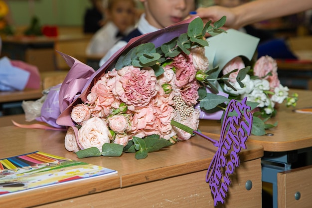 Regreso a la escuela objetos y elementos de septiembre para la escuela.