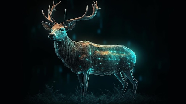 Rehe im Waldgenerative ai