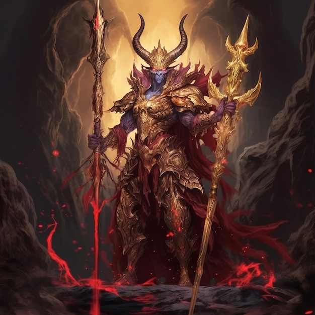 Rei demônio Chifre de Ouro Personagem da Jornada para o Oeste Personagem da mitologia chinesa
