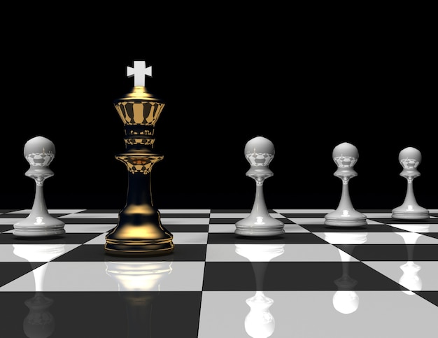 O Rei Na Batalha Do Jogo De Xadrez Da Rendição Do Tabuleiro De Xadrez Pelo  Cavaleiro E a Rainha Checkmate, Conceito Da Estratégia Foto de Stock -  Imagem de posto, batalha: 123867282