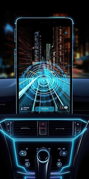 Reibungsloses Fahren Maximieren Sie Ihr Fahrerlebnis mit der GPS-Navigation auf Ihrem Telefon mit generativer KI