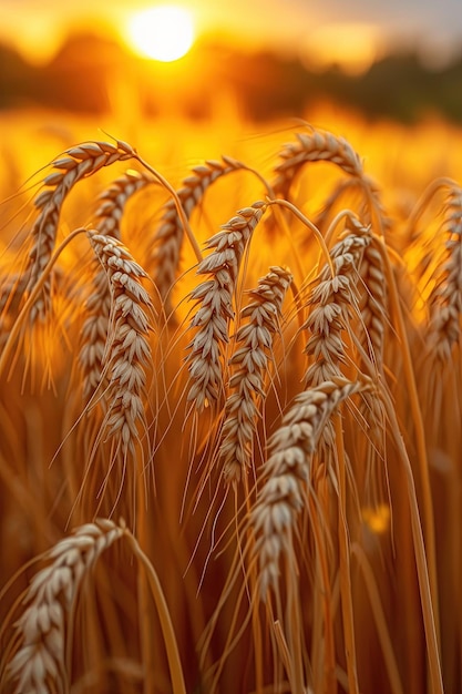 Reiche goldene Weizenernte bereit zur Ernte kostenloses Foto