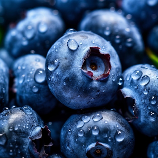 Reichhaltige Blaubeeren, geschmackvolle Juwelen der Natur