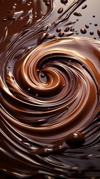 Reichhaltiger und cremiger Schokoladenstrudel