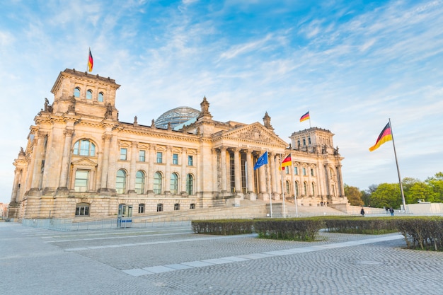 Reichstag alemán, el edificio del Parlamento en Berlín