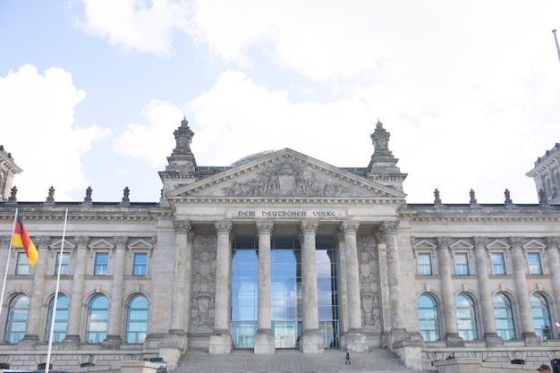 Reichstagsgebäude, Sitz des Deutschen Bundestages in Berlin, Deutschland.