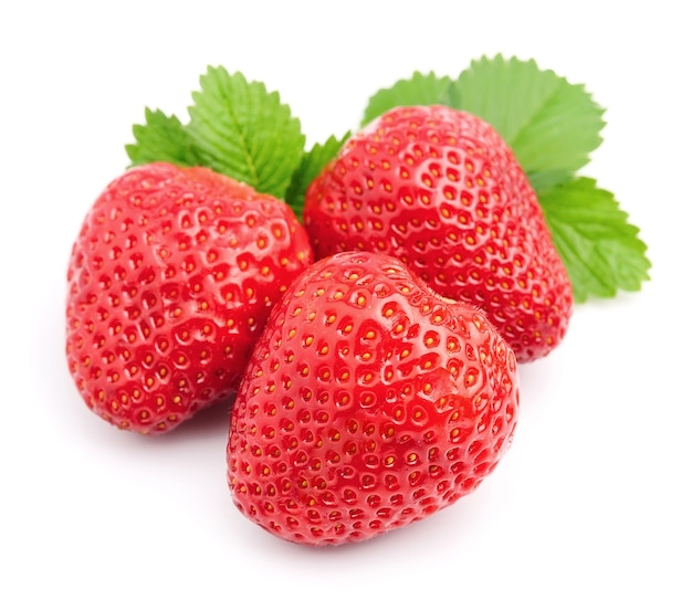 Reife Erdbeere.