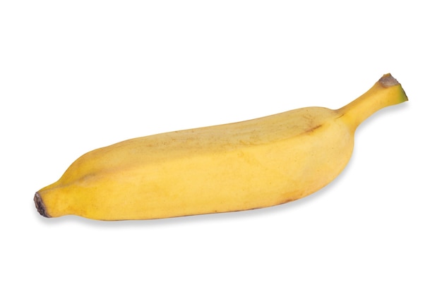 Reife gelbe Banane isoliert.