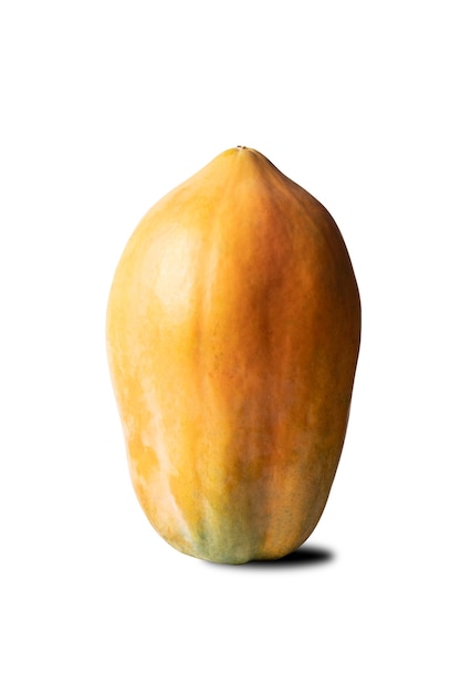 Reife Papaya hat eine orange Farbe in isoliert mit Clipping-Pfad.
