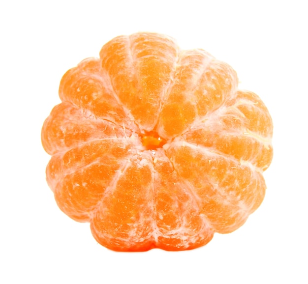 Foto reife süße mandarine getrennt auf weiß