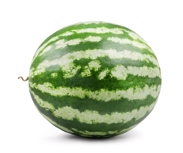 Reife süße Wassermelone isoliert auf weißem Hintergrund