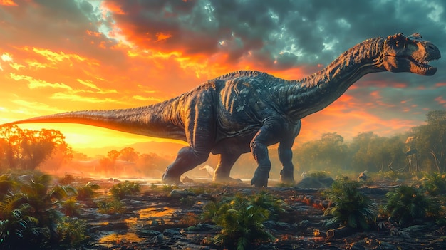 El reino de los dinosaurios gigante Brachiosaurus revelado