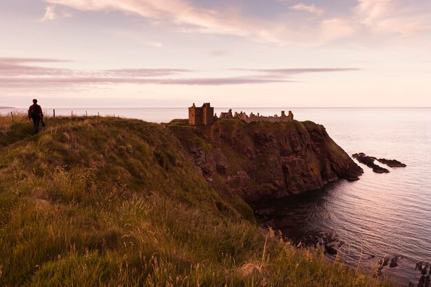 Reino Unido, Escocia, Stonehaven, Castillo de Dunnottar