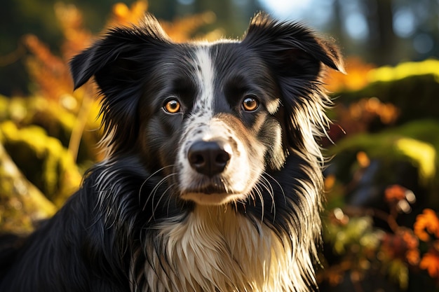 Reinrassige reine Border Collie Hunde Rassen Hintergrund Natur isolieren