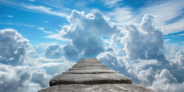 Foto reise durch die wolken