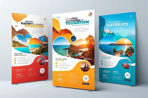 Reise Urlaub Reiseagentur Flyer Vorlage Design Urlaub Sommer Reisen und Tourismus Flyer oder Poster Vorlage Design