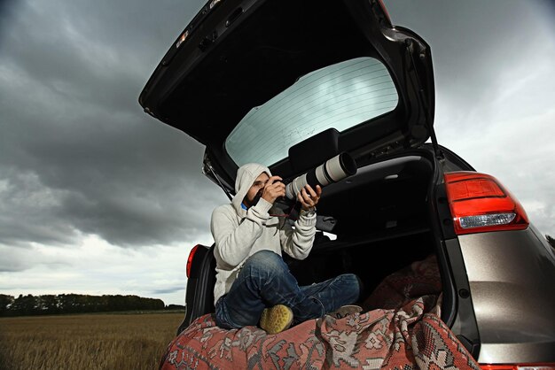 Foto reisefotos des autokamera-fotografen