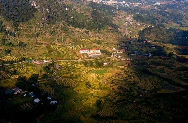 Reisfelder im Nordwesten Vietnams
