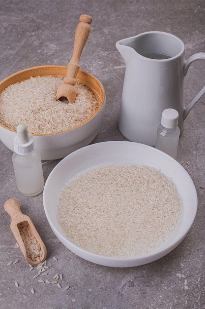 Reiswasser für die Haarpflege