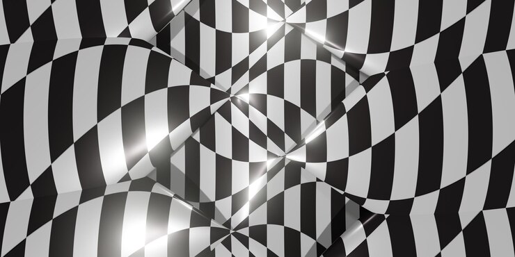 Foto rejilla de fondo abstracto ajedrez bandera a cuadros línea de meta victoria representación 3d