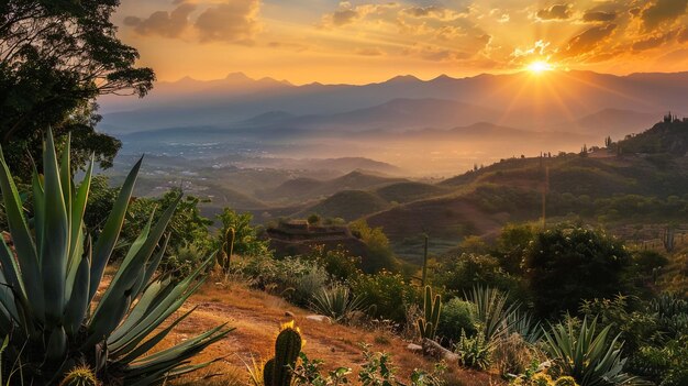 Relajándome viendo el amanecer