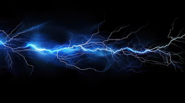 Relámpago eléctrico azul