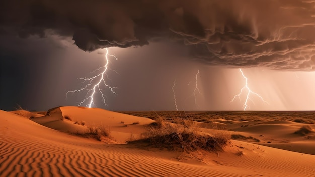 Relâmpagos no deserto