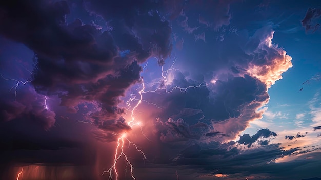 relámpagos en la noche tormentoso relámpago en la oscuridad relámpages de fondo tormenta en la oscuridade