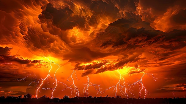 relámpagos en la noche tormentoso relámpago en la oscuridad relámpages de fondo tormenta en la oscuridade