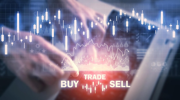 Relatório do mercado de ações. Comprar e vender. negociação forex