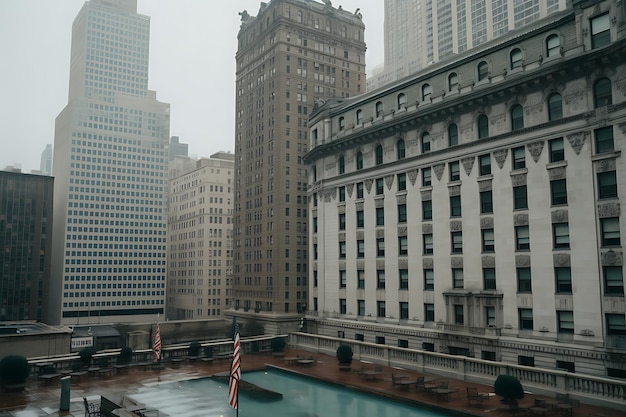 Relaxamento nas piscinas de inverno na cobertura com vista