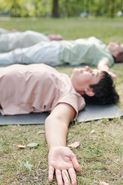 Relaxando em Shavasana