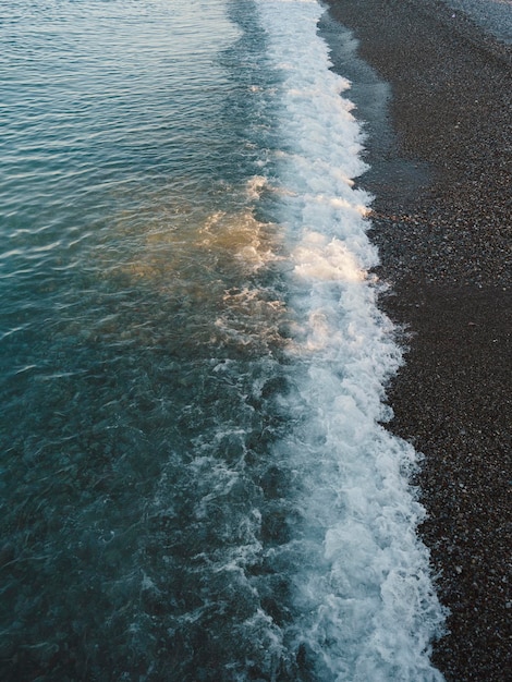 Relaxante ondas do mar no verão