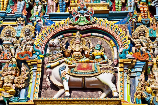 Relief des Menakshi-Tempels