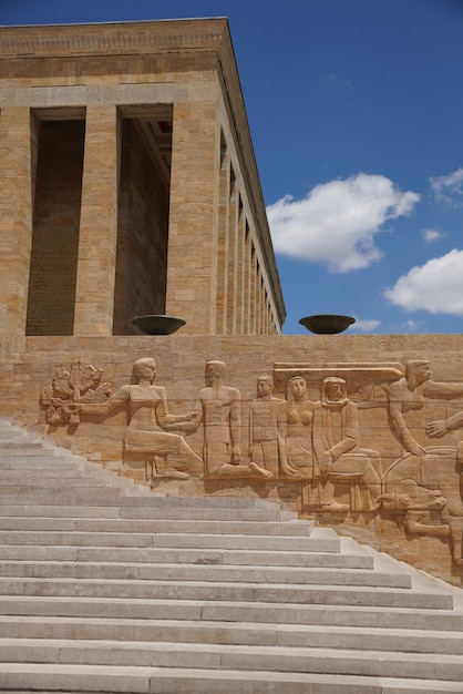 Relief im Anitkabir-Mausoleum von Mustafa Kemal Atatürk in Ankara Turkiye