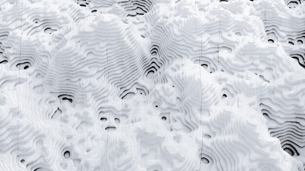 Relieve textura abstracta hecha de piedra de madera u otro material ilustración 3d