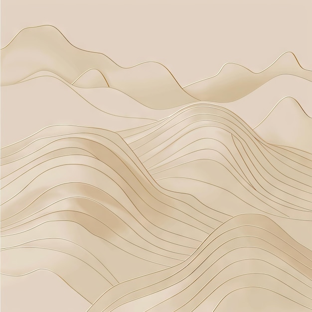 Relieve de topografía de papel blanco fondo cortado en papel abstracto decoración de corte de papel realista texturizada con capas onduladas arte tallado ilustración generada por IA