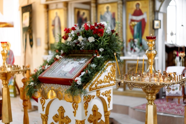 Religião e fé do altar da igreja ortodoxa