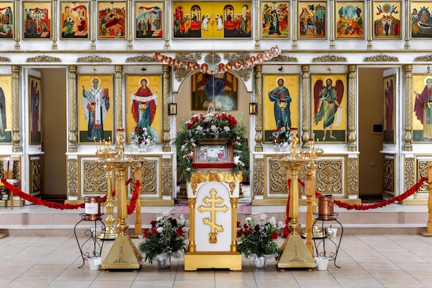 Religião e fé do altar da igreja ortodoxa