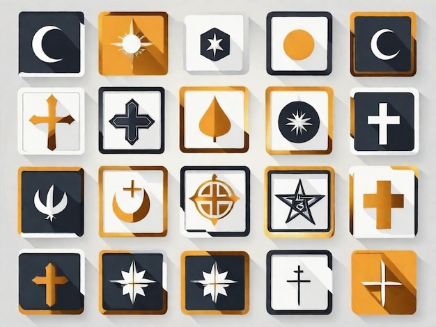 Foto religiöse symbole und ikonographie