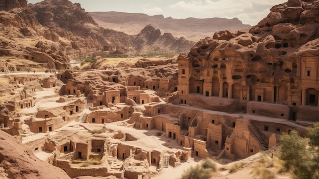 Religiöse Touristengebäude der antiken Stadt Petra, UNESCO-Architekturfonds, historisches Erbe