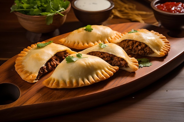 Foto relleno de las empanadas peruanas