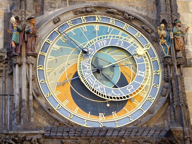 Relógio Astronômico de Praga (Orloj) na Cidade Velha de Praga